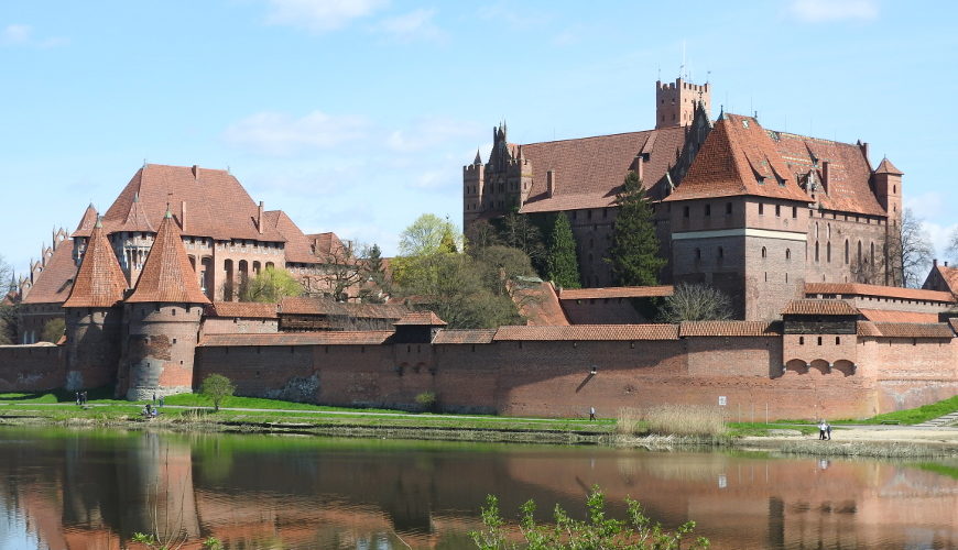 Zamek w Malborku od strony zachodniej.