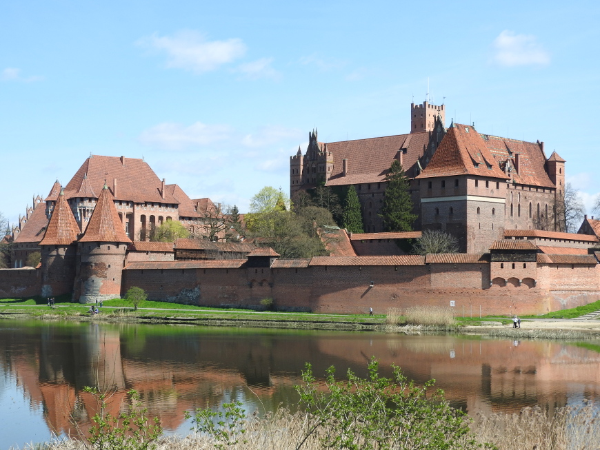 Zamek w Malborku od strony zachodniej.