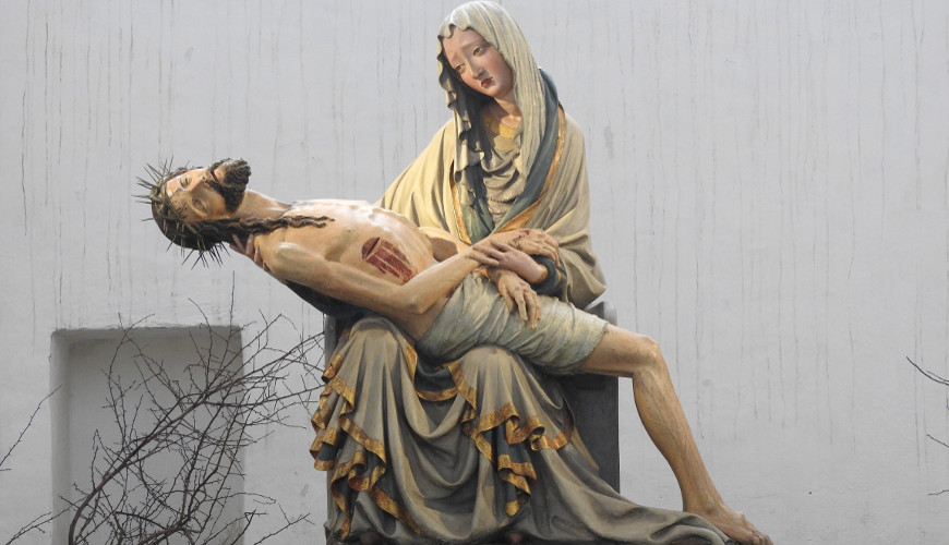 Gotycka Pieta z kościoła Mariackiego.
