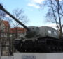 Działo samobieżne ISU-122 przy Placu 3 Maja.