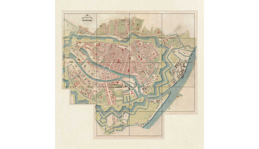 Gdańsk na Planie Buhsego. Mat. Muzeum Gdańska.