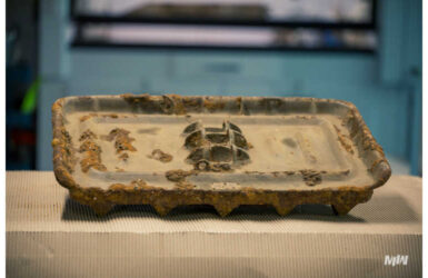 Podstawa moździerza – niezwykłe znalezisko na Westerplatte. mat. Muzeum II Wojny Światowej.
